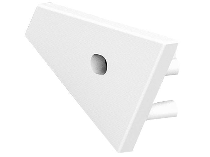 Zaślepka z otworem CORNER10 gen2 biała