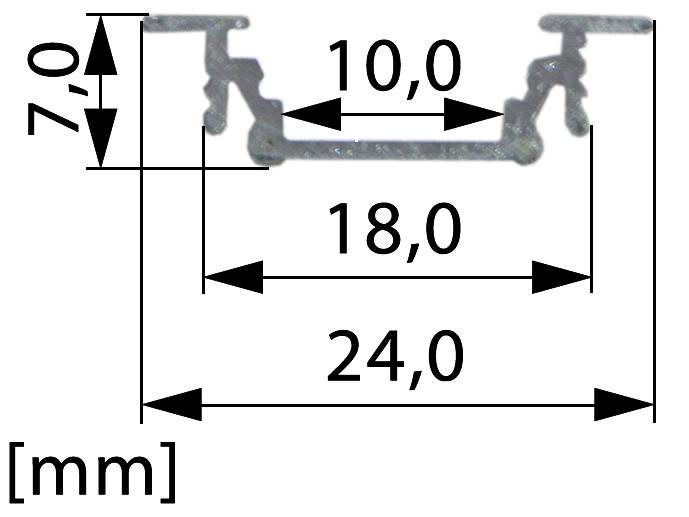 Profil GROOVE10 biały 2m