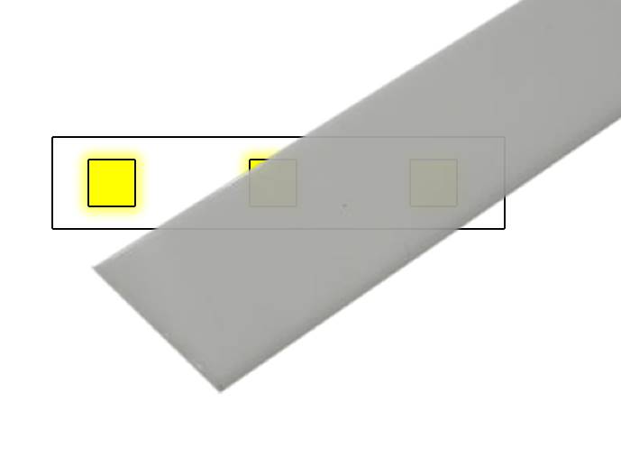 Klosz B wsuwany mleczny 2m surface