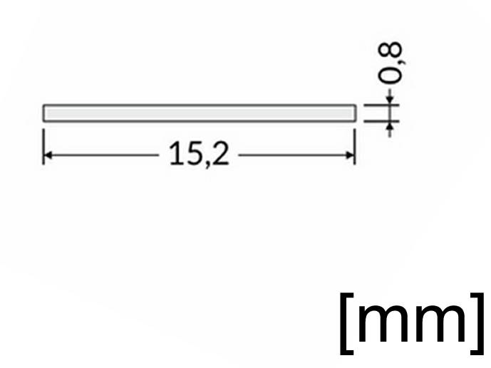 Klosz B wsuwany mleczny 2m surface