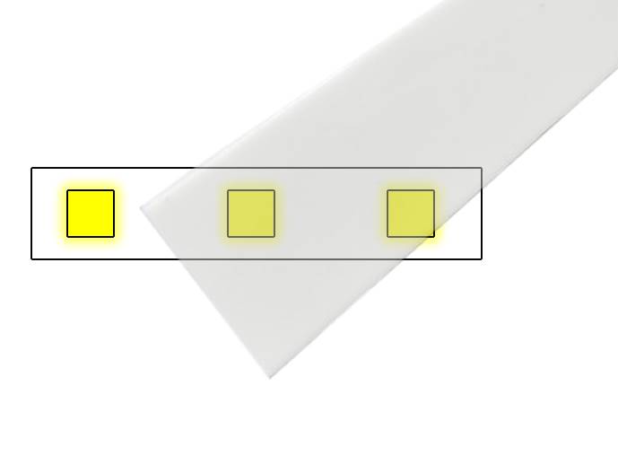 Klosz G wsuwany transparentny 2m wide