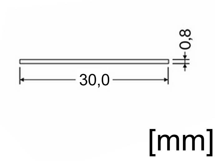 Klosz G wsuwany transparentny 2m wide