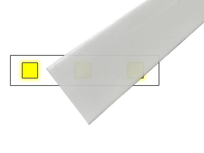 Klosz G wsuwany mleczny 2m wide