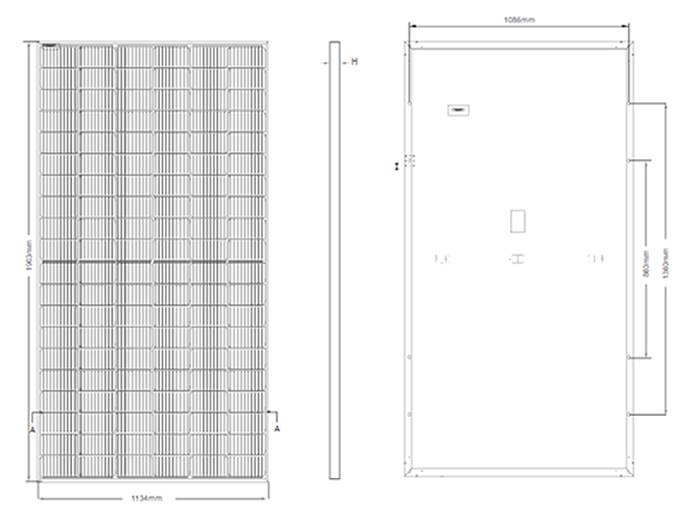 Panel Solarny 445W 33,82V czarny Jinko