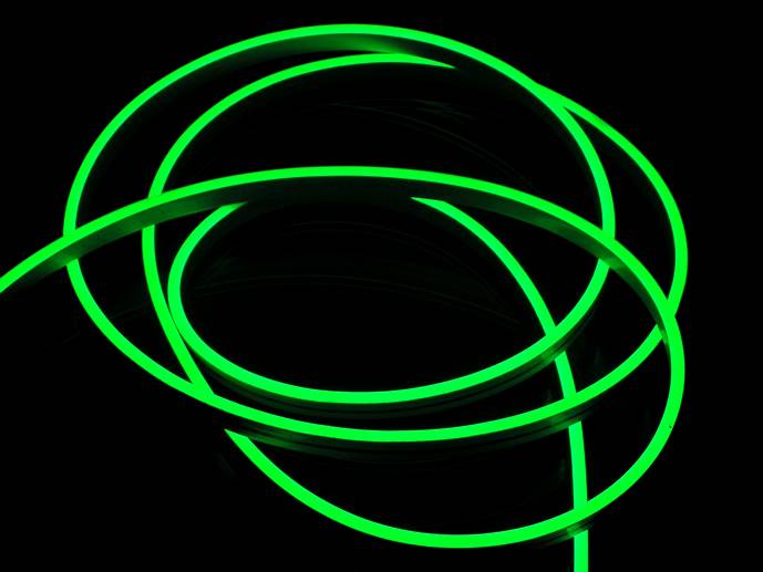neon LED Flex cięty co 2,5cm Zielony 1m
