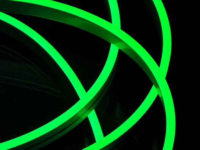 neon LED Flex cięty co 2,5cm Zielony 1m