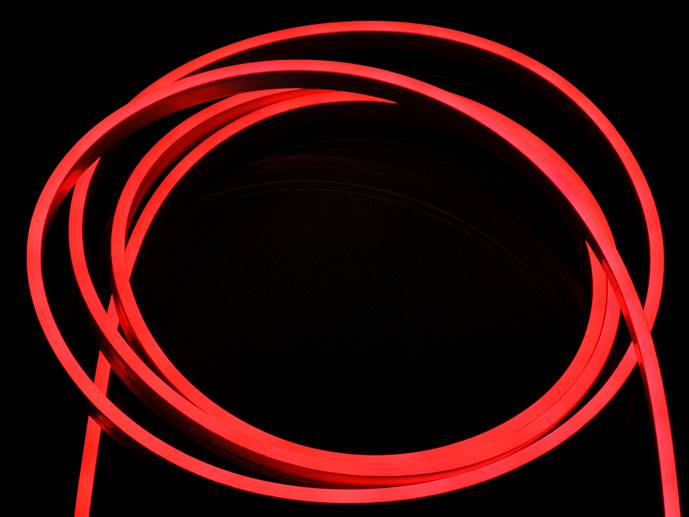 neon LED Flex cięty co 2,5cm Czerwony 1m