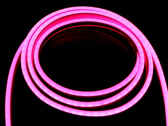neon LED Flex cięty co 2,5cm Różowy 1m