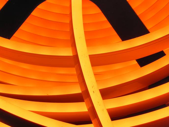 neon LED Flex cięty co 1cm Pomarańczowy 1m