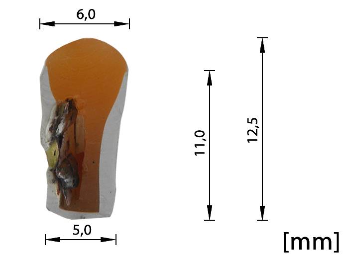 neon LED Flex cięty co 1cm Pomarańczowy 1m