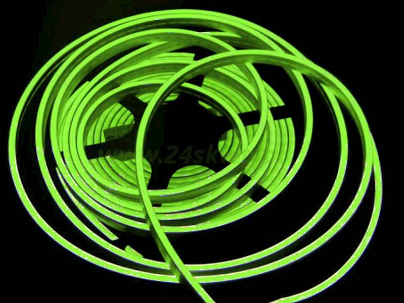 płaski neon LED Flex cięty co 1cm Zielony 1m