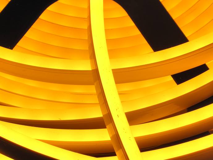neon LED Flex cięty co 1cm Żółty 1m