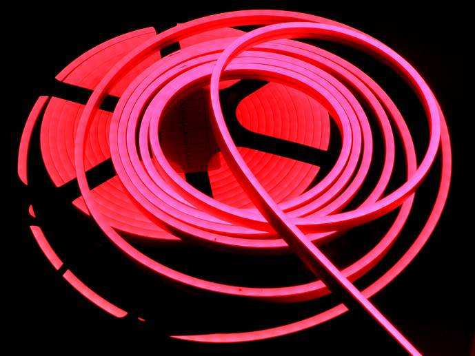 neon LED Flex cięty co 1cm Czerwony 1m