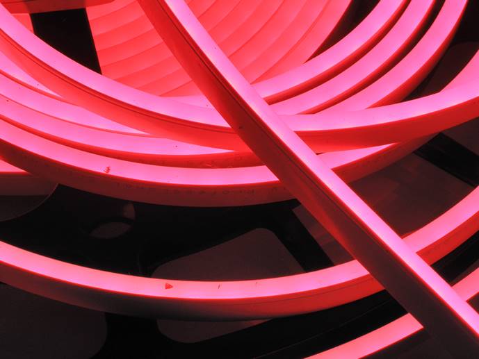 neon LED Flex cięty co 1cm Czerwony 1m