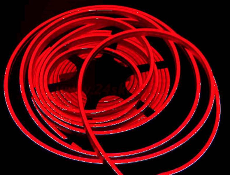 płaski neon LED Flex cięty co 1cm Czerwony 1m