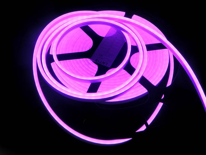 neon LED Flex cięty co 1cm Fioletowy 1m