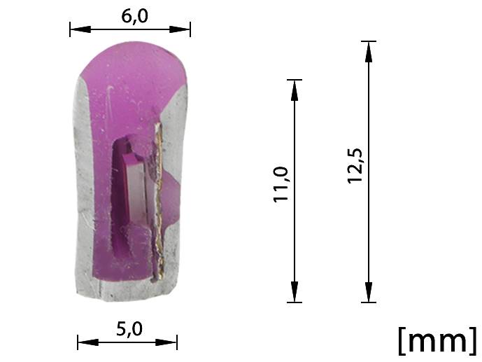 neon LED Flex cięty co 1cm Fioletowy 1m