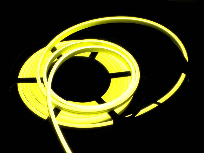 neon LED Flex cięty co 1cm Cytrynowy 1m
