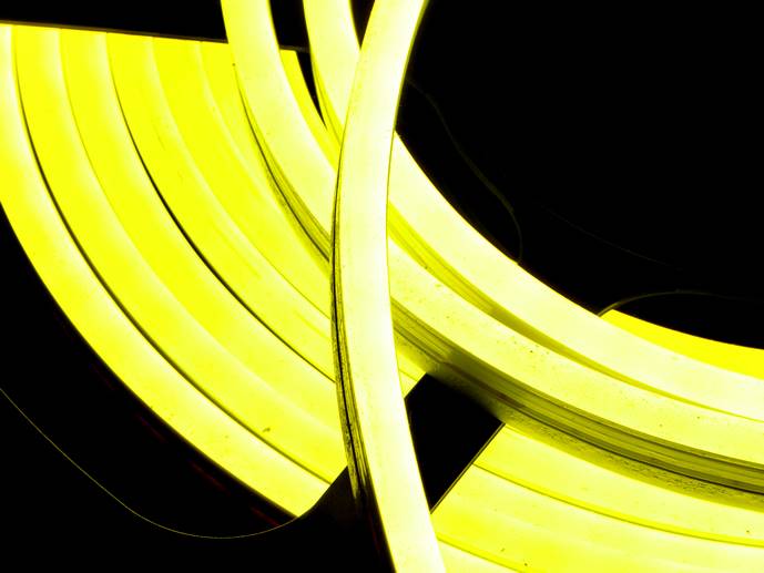 neon LED Flex cięty co 1cm Cytrynowy 1m