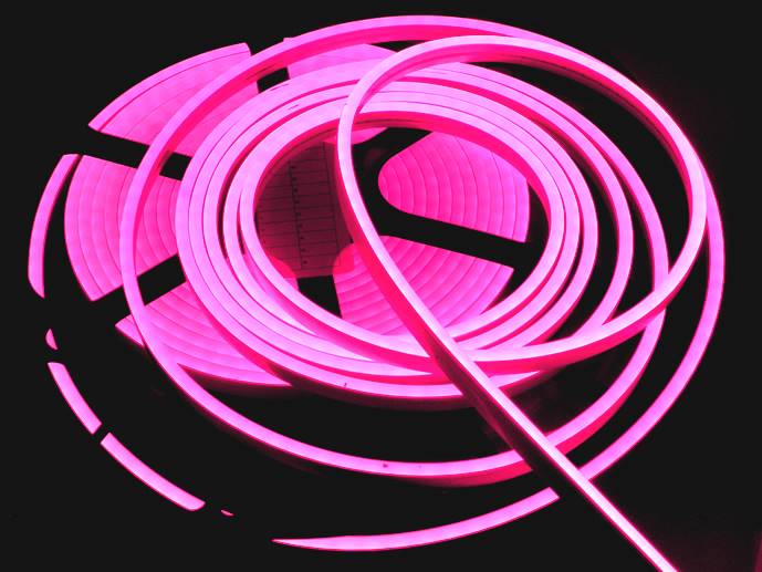 neon LED Flex cięty co 1cm Różowy 1m