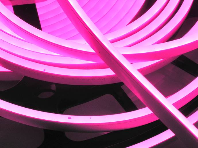 neon LED Flex cięty co 1cm Różowy 1m