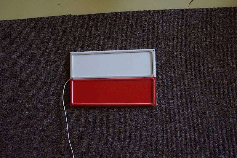 neon flaga Polska 35x26 cm 