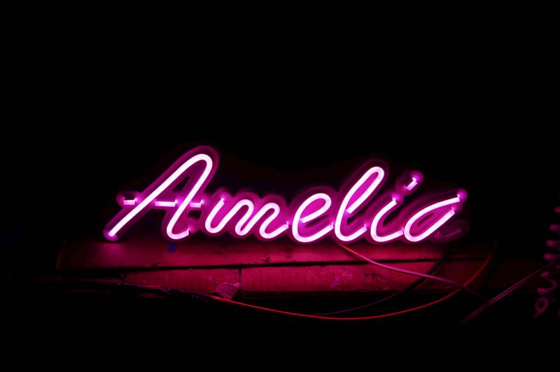 neon stojący Amelia 40x12cm