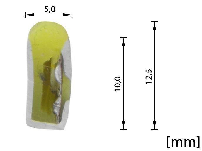 neon LED Flex cięty co 2,5cm Cytrynowy 1m
