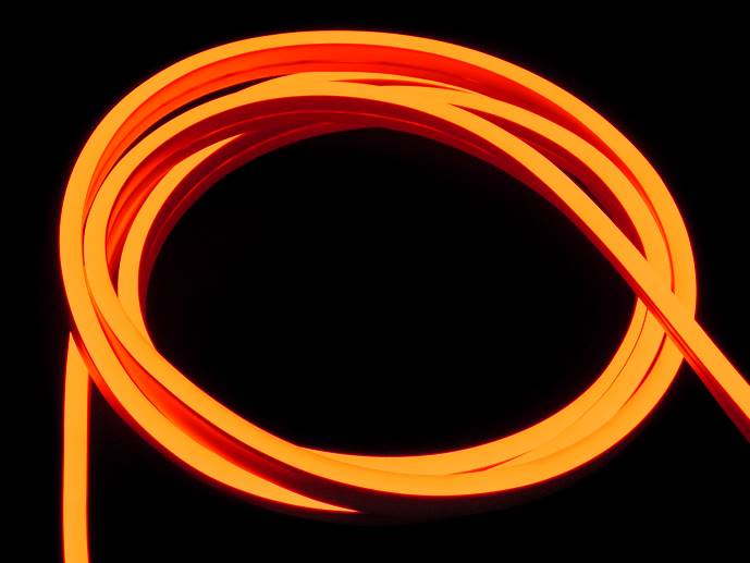 neon LED Flex cięty co 2,5cm Pomarańczowy 1m