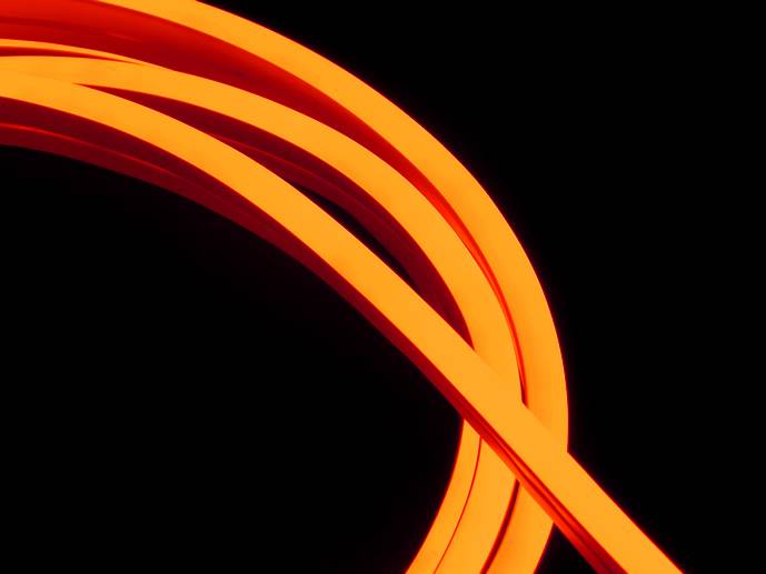 neon LED Flex cięty co 2,5cm Pomarańczowy 1m