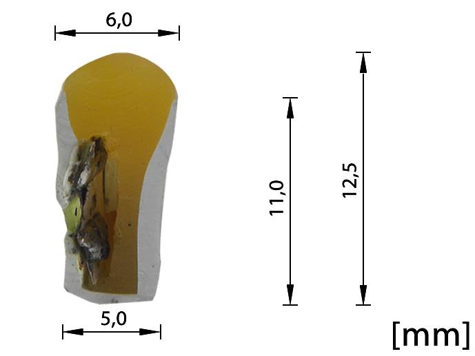 neon LED Flex cięty co 2,5cm Pomarańczowy 1m