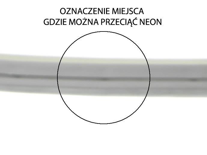 neon LED Flex cięty co 2,5cm RGB 1m