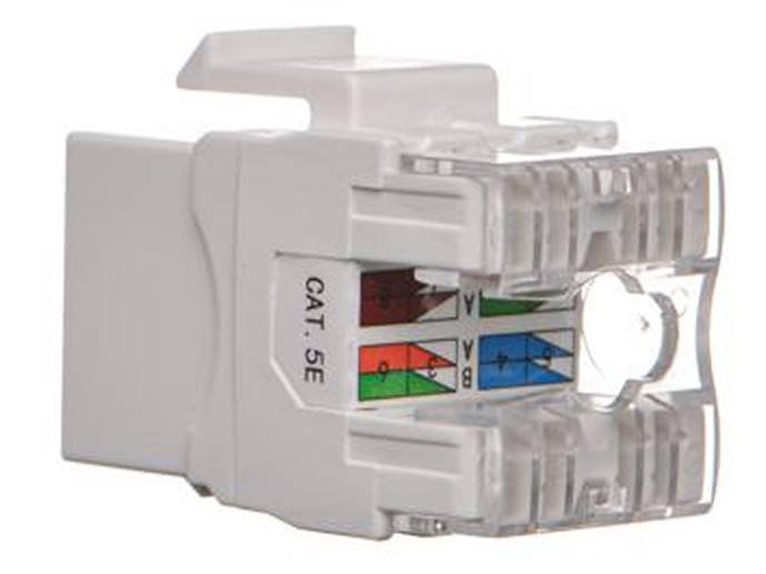 Wkład gniazda RJ45 kat. 5e, UTP, biały