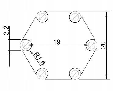 Baza LED 20mm (1 LED, smd)
