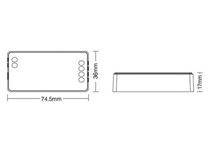 Ściemniacz dwukanałowy LED 144W-CCT FUT035S