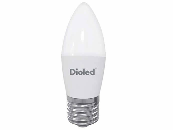 Żarówka LED E27 9W b.zimna świeca