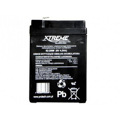 Akumulator żelowy 6V 4,5Ah Xtreme