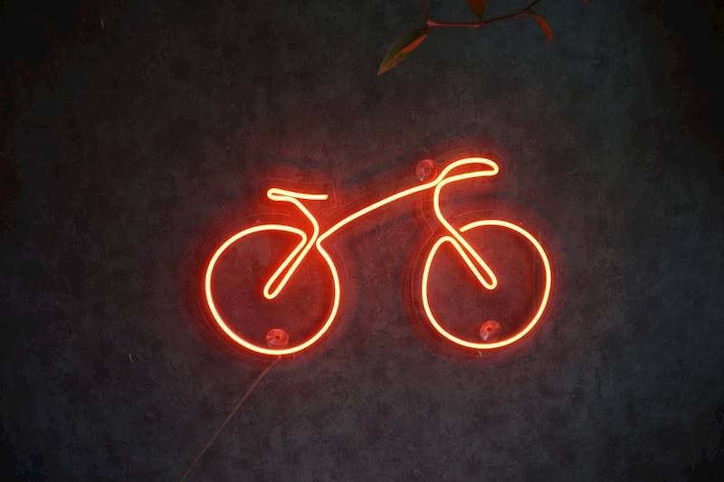 neon Rower 67x39cm