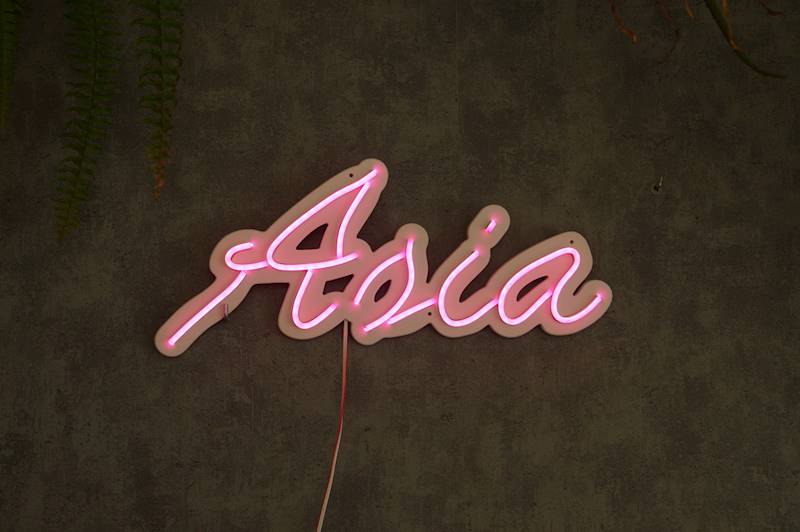 neon Asia 46x20cm