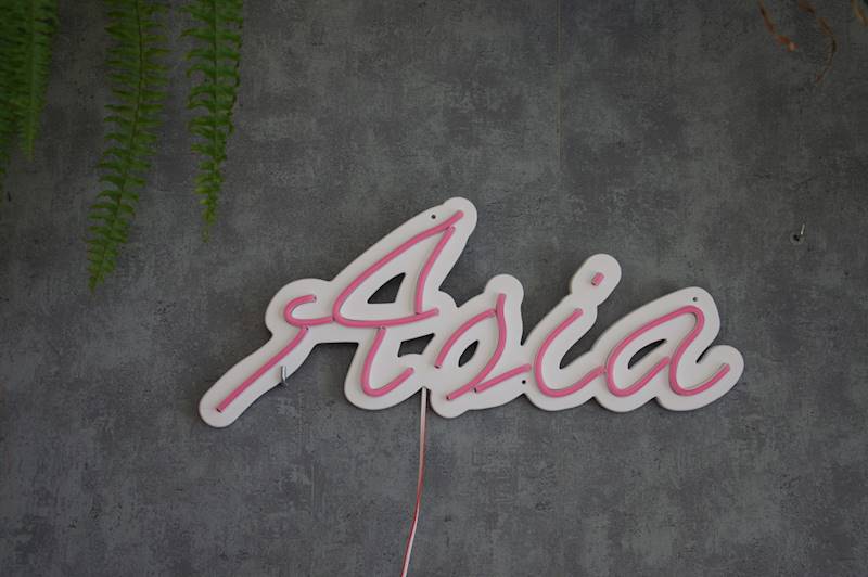 neon Asia 46x20cm