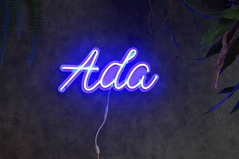 neon Ada  40x19cm