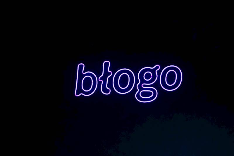 neon błogo 70x30cm