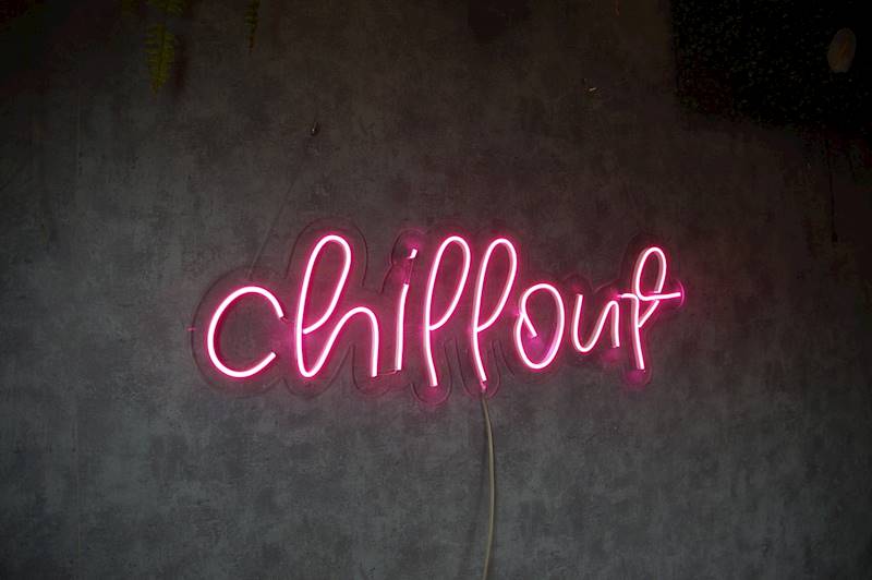 neon chillout 80x25cm 