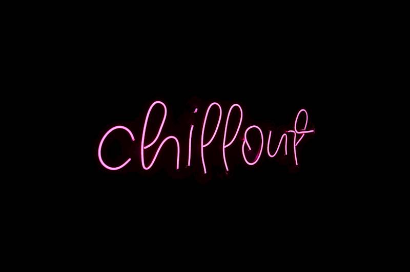 neon chillout 80x25cm 