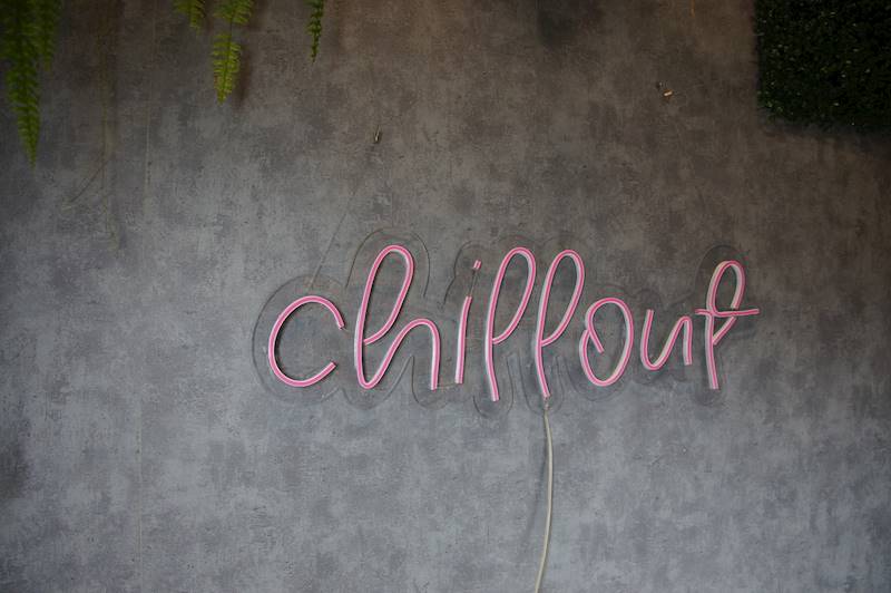neon chillout 80x25cm 