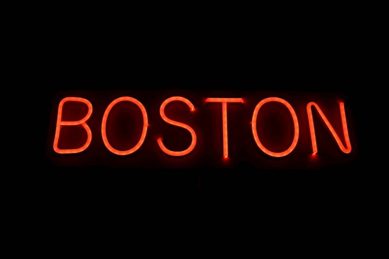neon BOSTON 45x12cm