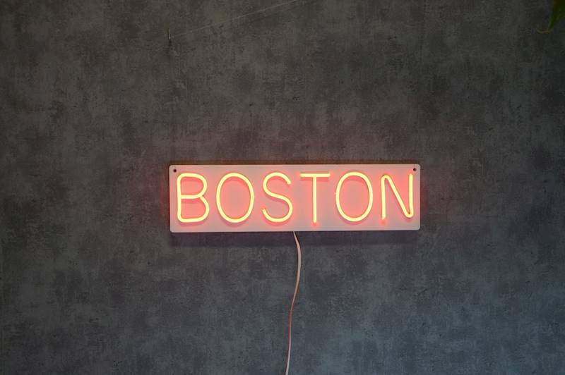 neon BOSTON 45x12cm