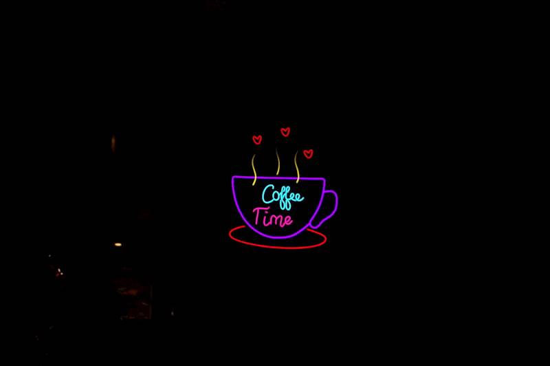 neon Filiżanka z animacją 80x70cm 