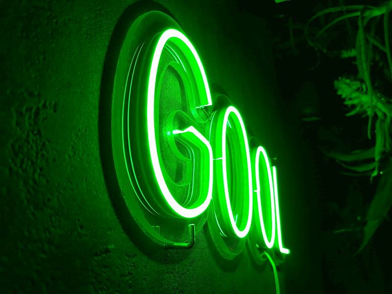 neon GOOL 50x19cm