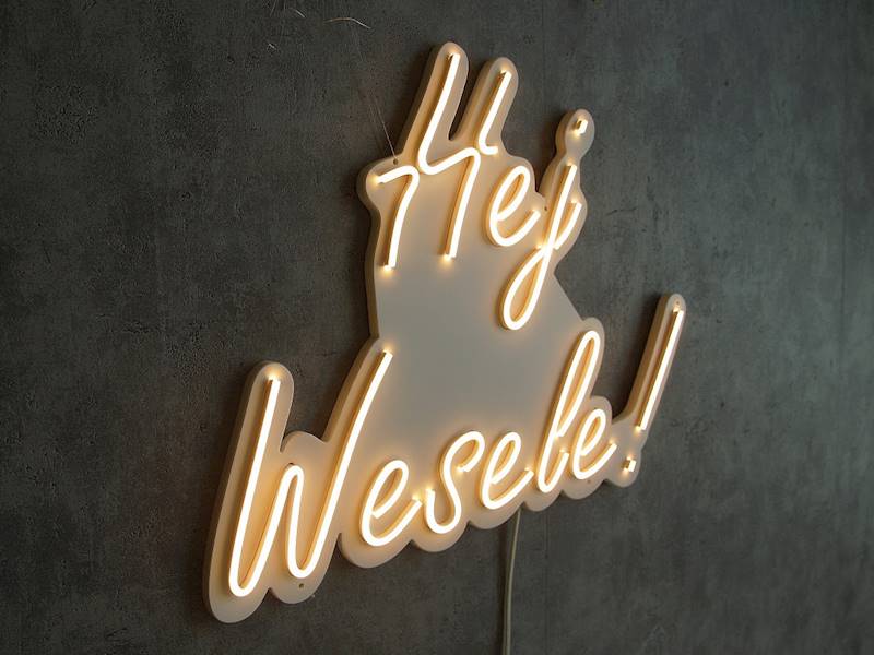 neon Hej Wesele 50x39 cm 
